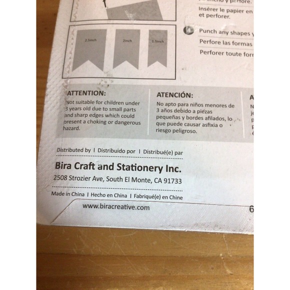 Bira 1.5",2", 2.5" Banner Shape Lever Action Craft Punch for Paper Crafting NEW - Picture 7 of 7